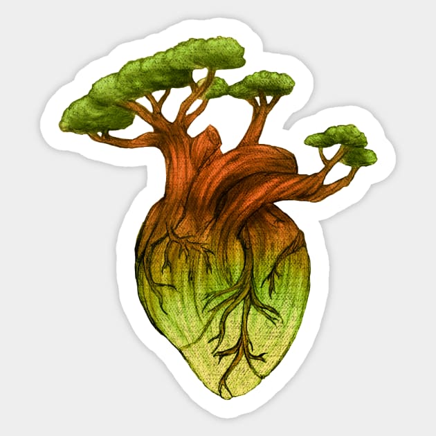 Wild Heart Sticker by ChasingBlue